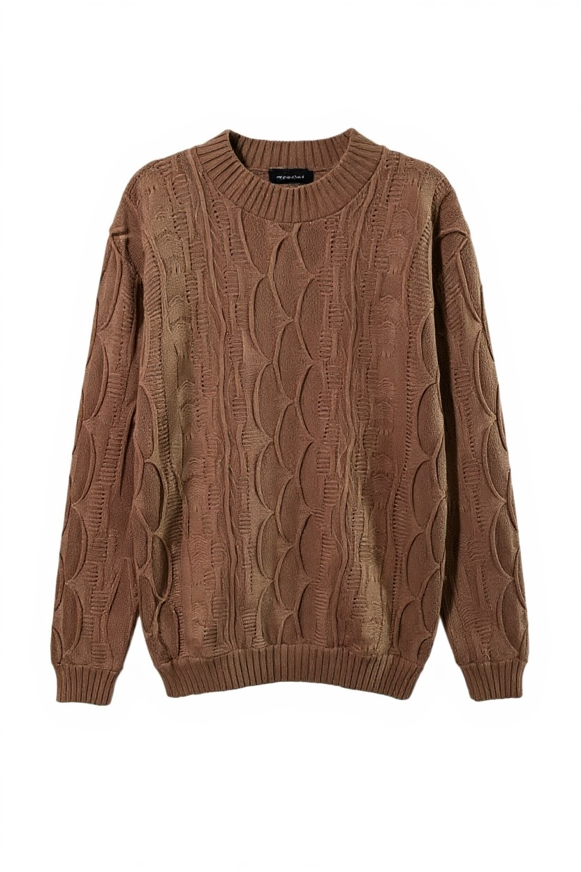 Authentic Coogi Sweater Men’s X-Large Beige Tan Coogi Sweater-Runs Small